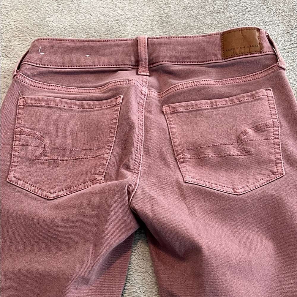 American Eagle Outfitters Women's Dusty Pink  Skinny Jeans sz 2x28